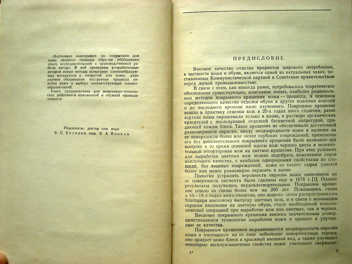 Елисеева В. Теоретические основы и практические методы покрывного крашения и лакирования кож.
