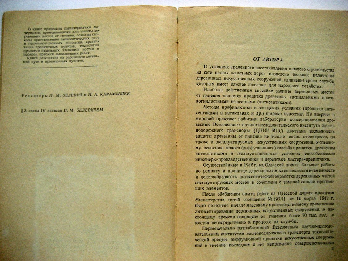 Белов Д. Защита деревянных мостов от гниения.