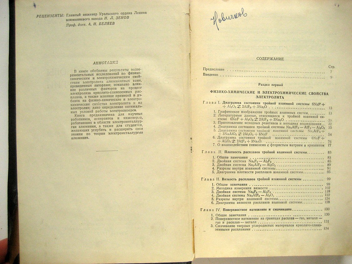 Абрамов Г., Ветюков М., Гупало И. и др. Теоретические основы электрометаллургии алюминия.