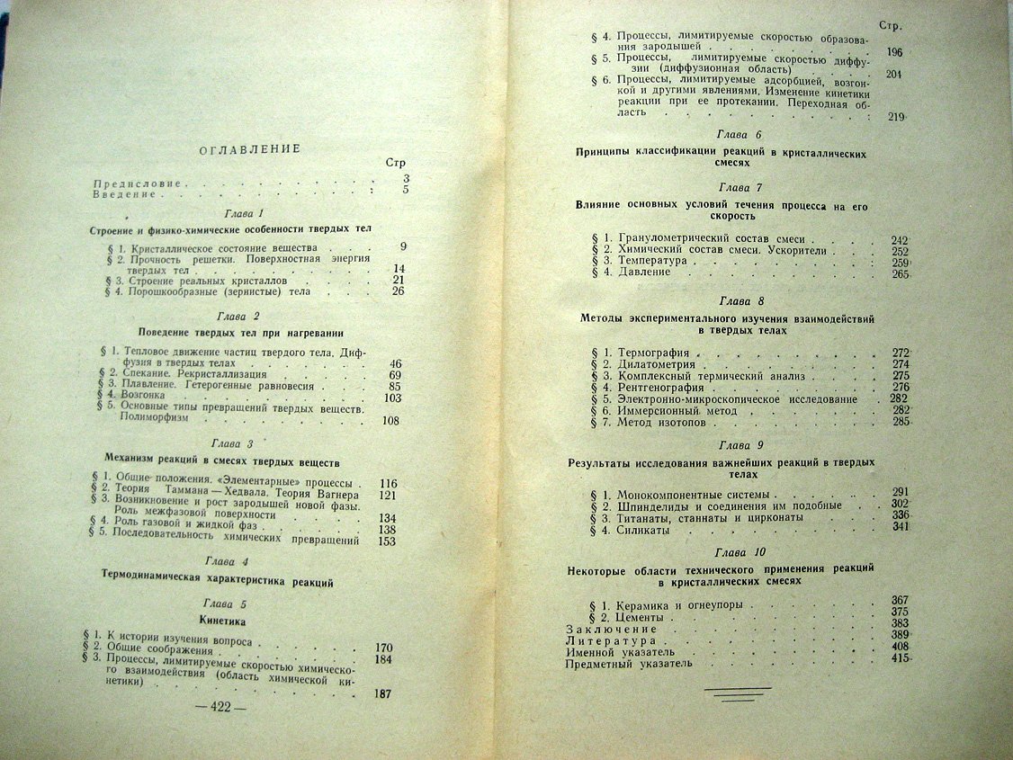 Будников П., Гинстлинг А. Реакции в смесях твердых веществ.