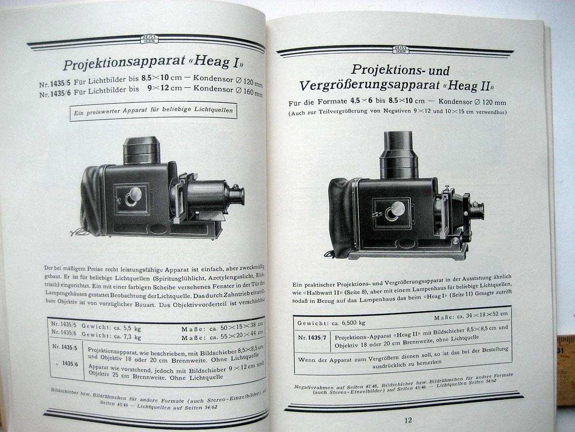 Zeiss Ikon Projektion (каталог проекторов).