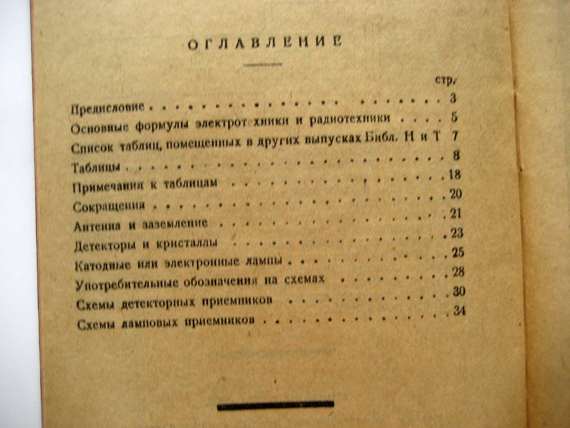 Справочник радио-любителя.