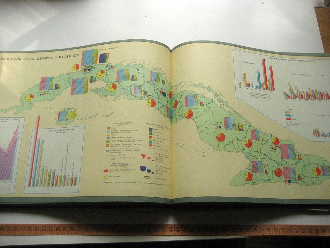 Atlas de Cuba. XX Aniversario del triunfo de la revolucion Cubana (Атлас Кубы. К двадцатой годовщина победы Кубинской революции)