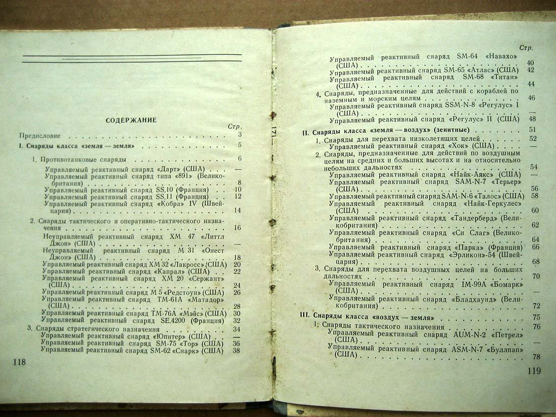 Альбом управляемых реактивных снарядов капиталистических государств.