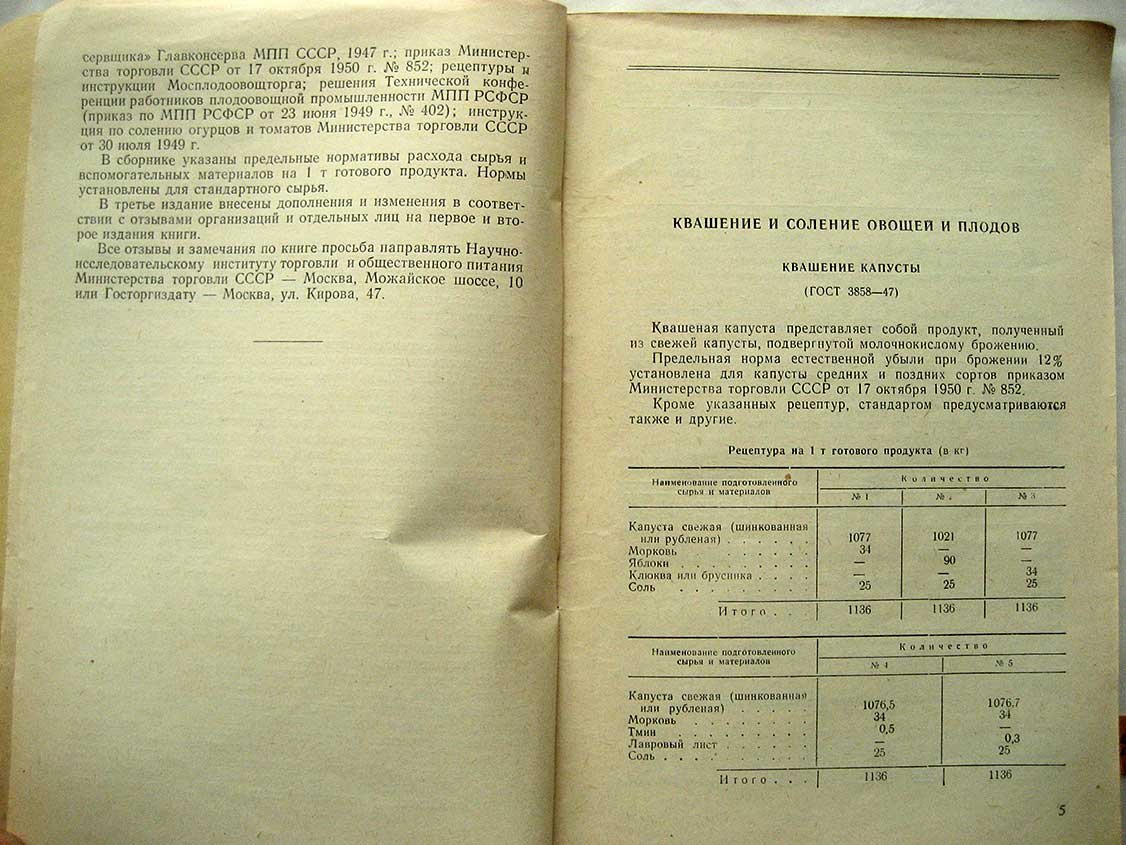 Сборник рецептур и технологических указаний по переработке плодов и овощей.