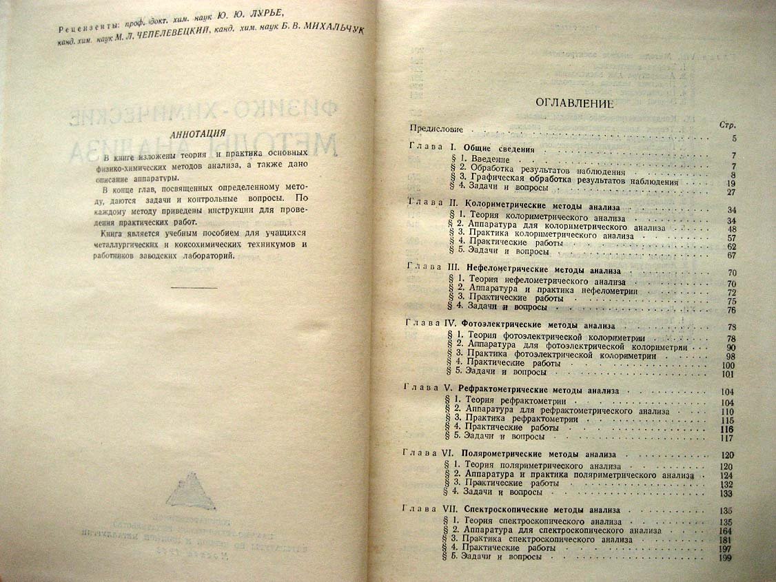 Ляликов Ю. Физико-химические методы анализа.