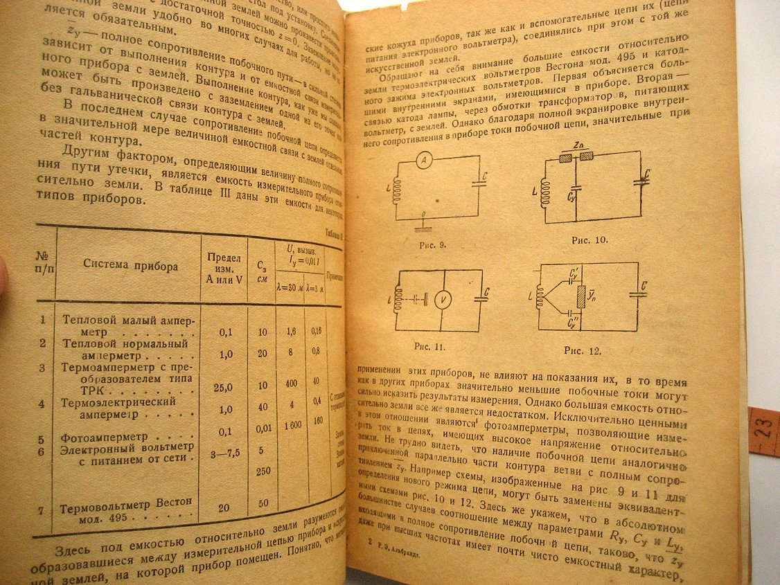 Альбрандт Р. Измерение силы тока и напряжения при радиочастотах.