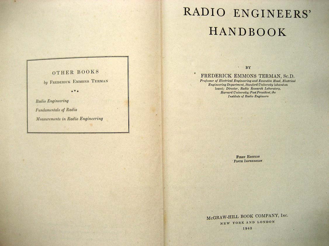 Radio Engineers Handbook (Справочник радиоинжинера).