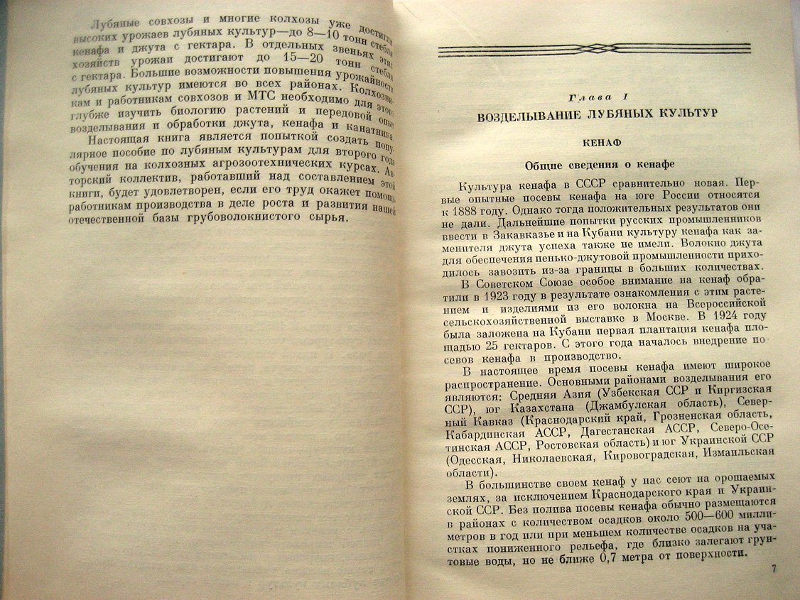 Лубяные культуры.