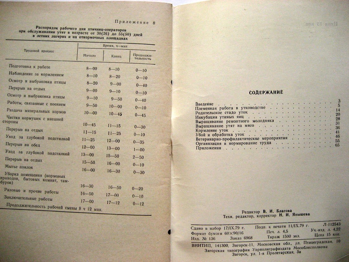 Технология промышленного производства мяса уток. Методические рекомендации