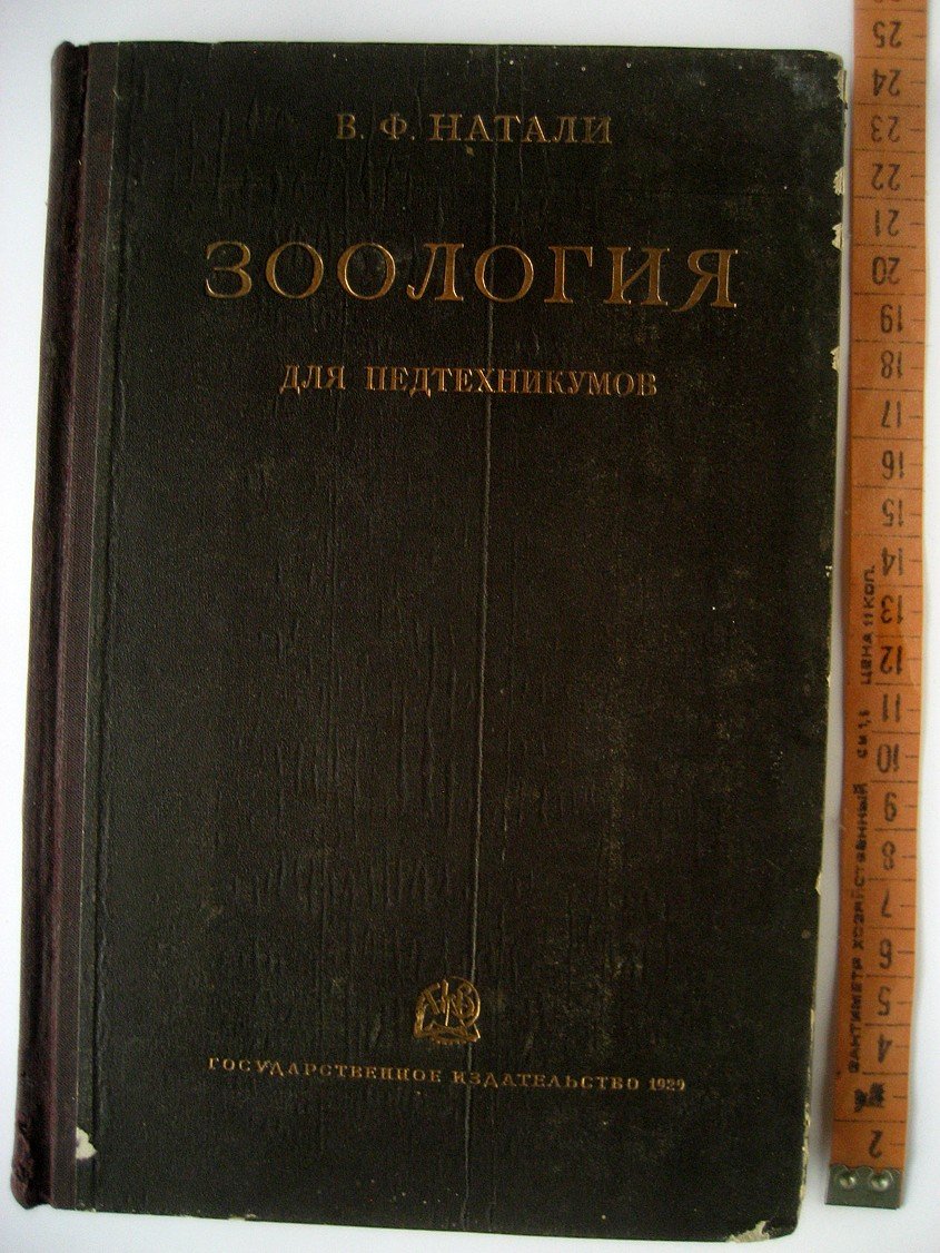 Натали В. Зоология для педтехникумов.