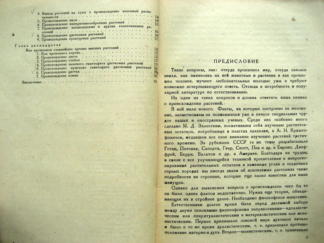 Комаров В. Происхождение растений.