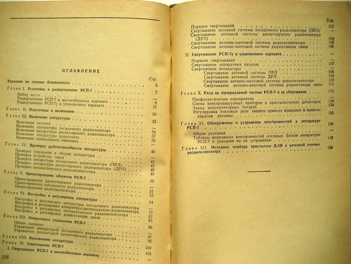 Радиолокационная группа РСП-7 системы посадки. Книга 3 (инструкция по эксплуатации)