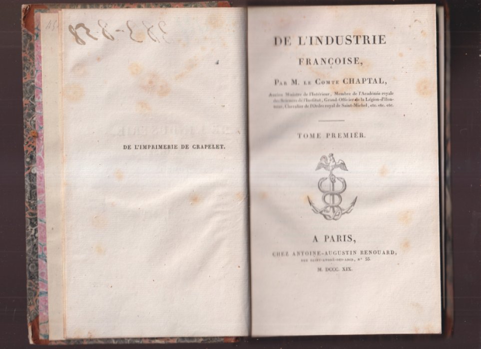 Французская промышленность (De l’industrie françoise). Том 1