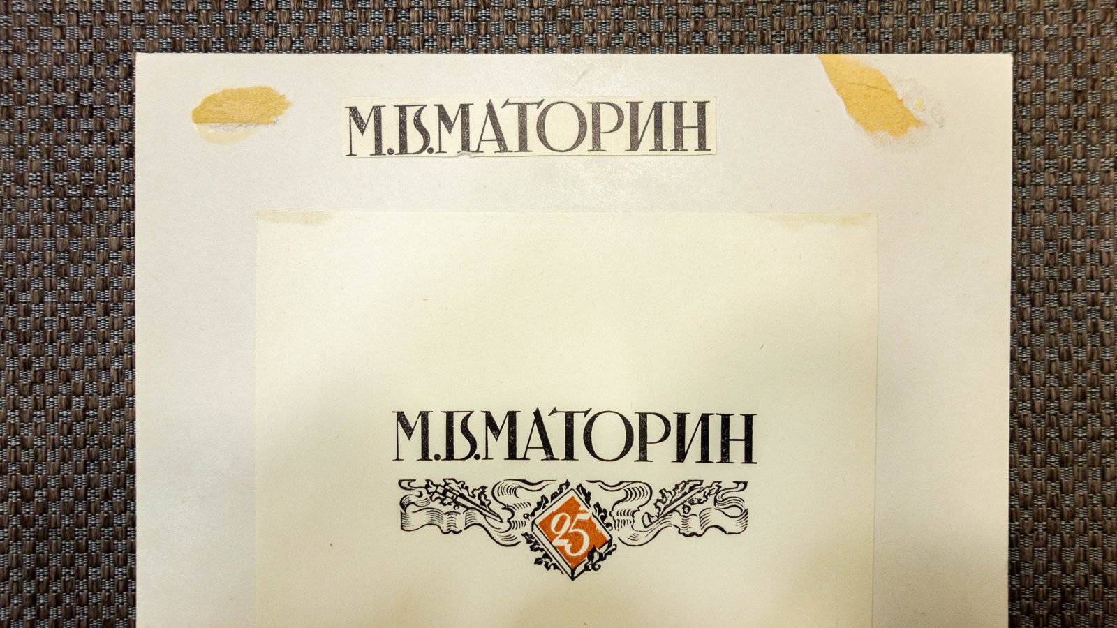 Маторин, М.В. Макет обложки к каталогу.