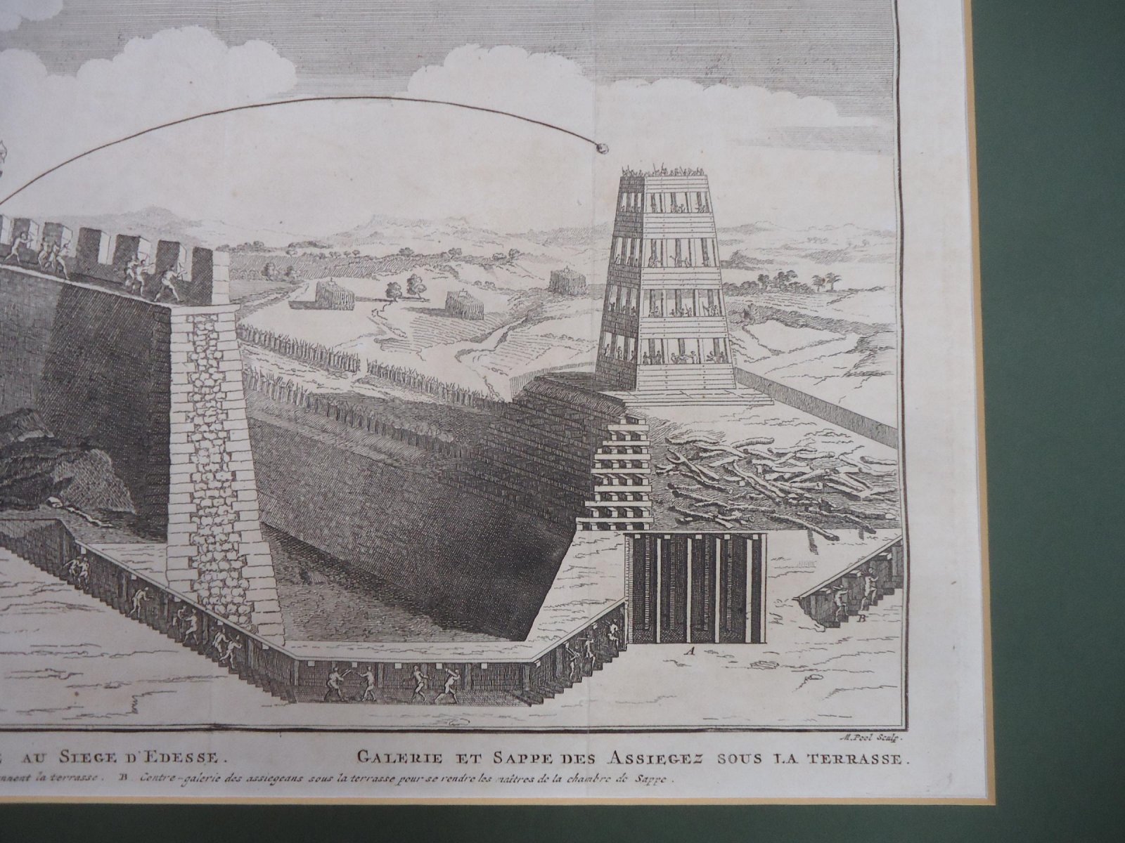Гравюра на меди «Осада крепости Эдесса» (первая половина XVIII века, М. Pool)