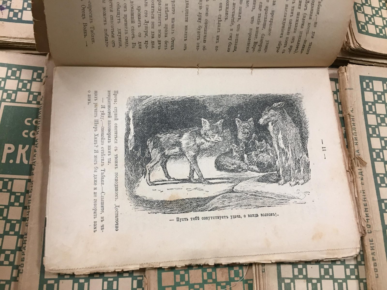 Собрание сочинений Джозефа Редьярда Киплинга (иллюстрированное). Полный комплект: 20 выпусков (14 книг), 1916 год