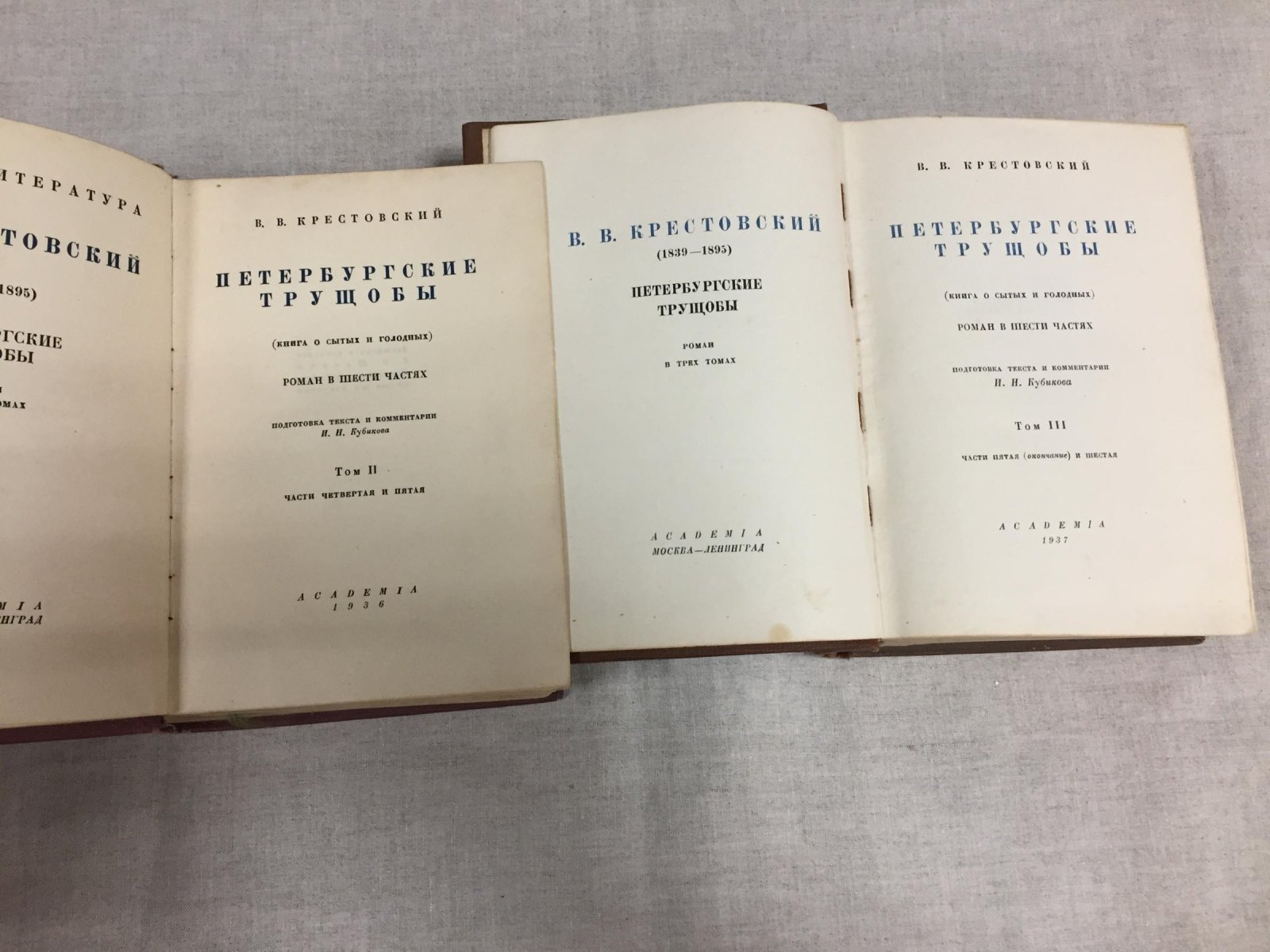 «Петербургские трущобы» В. В. Крестовского: роман о сытых и голодных (в 3 томах, 6 частей)