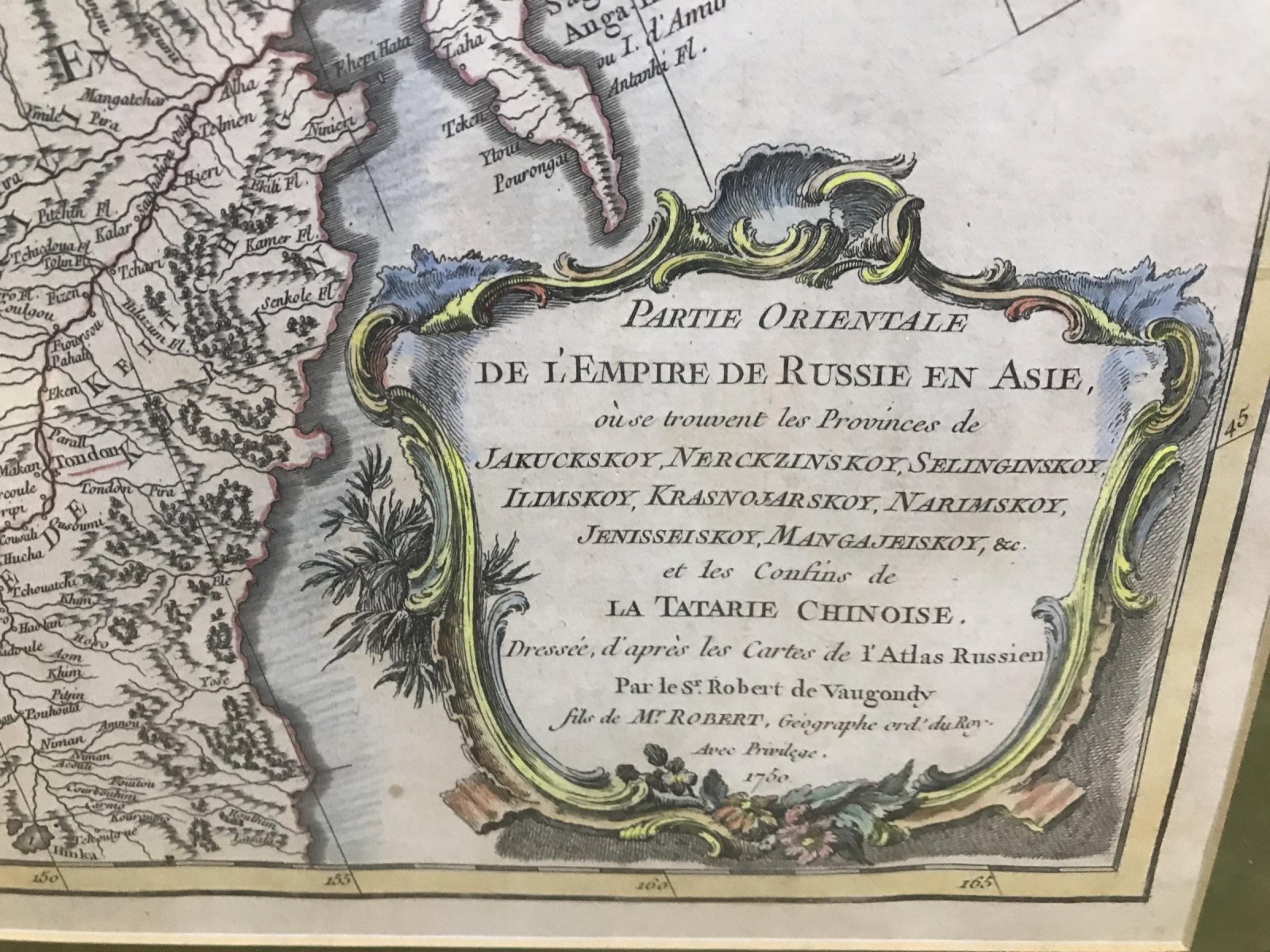 Карта Сибири и сопредельных земель Российской империи и Азии, 1750 (Карта Сибири)