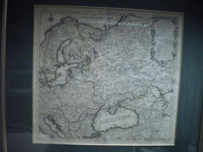 Гравюра «Карта Московии от Балтийского моря до Черного моря» (Париж, 1737)