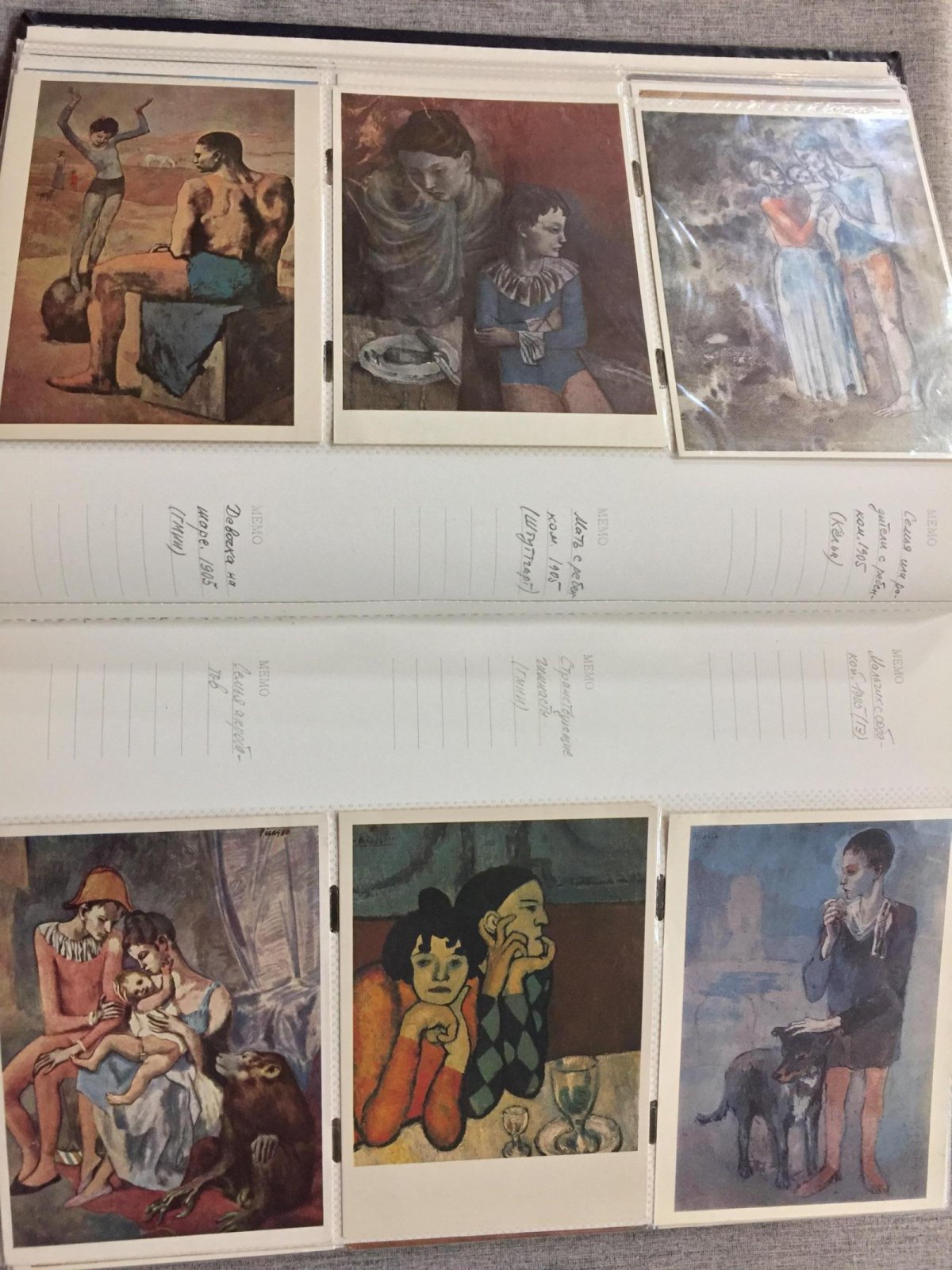 Пикассо: коллекция открыток европейских изданий (1960–1980-е) — 224 карточки «Мадрид–Париж–Москва»
