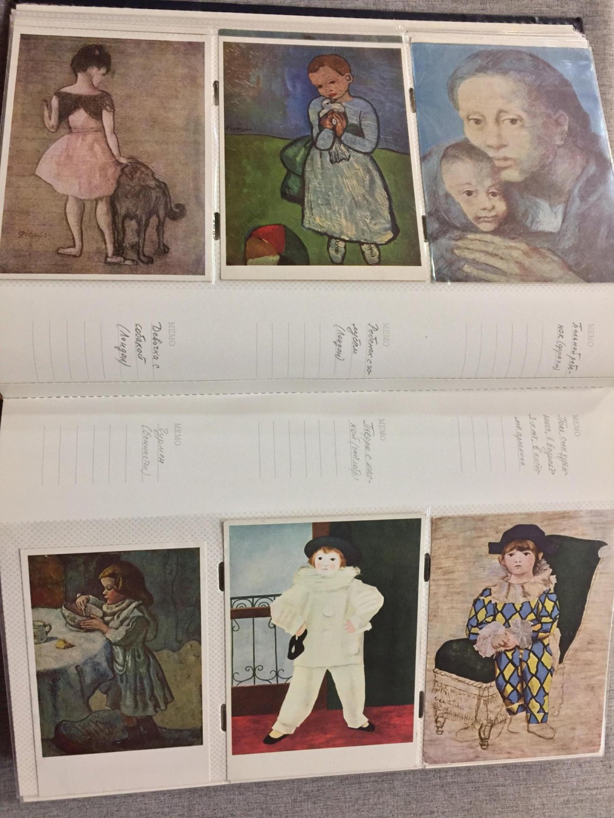 Пикассо: коллекция открыток европейских изданий (1960–1980-е) — 224 карточки «Мадрид–Париж–Москва»