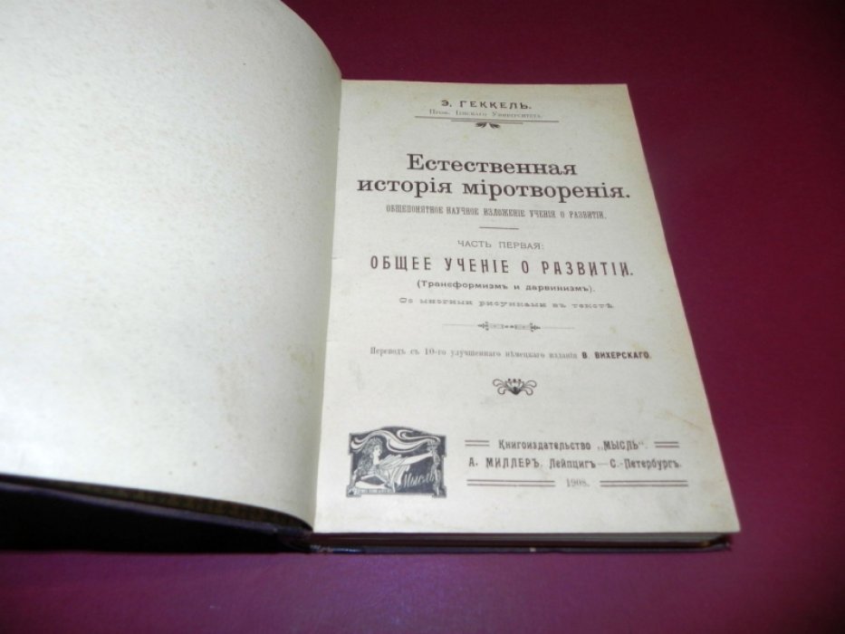Естественная история миротворения. В двух книгах