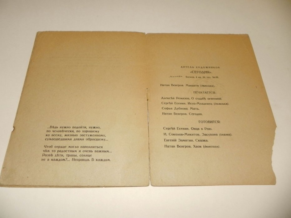 Натан Венгеров «Себе самому». Детская книга артели «Сегодня» (1918)