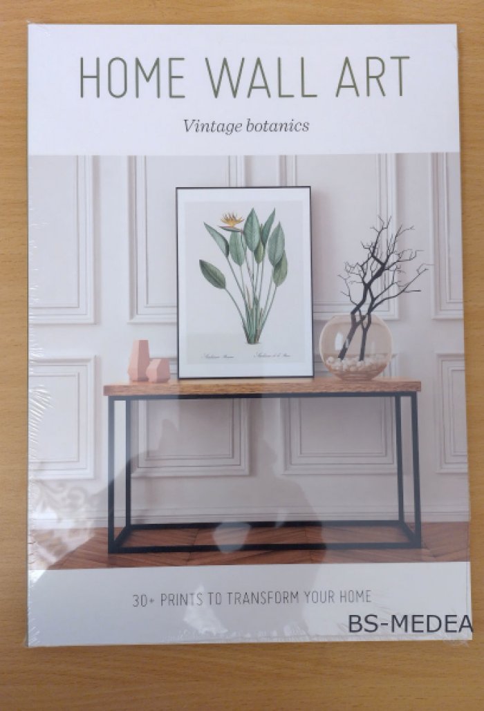 Home Wall Art. Vintage Botanics. Картинная галерея у вас дома. Винтажная ботаника (на английском языке). Набор постеров.