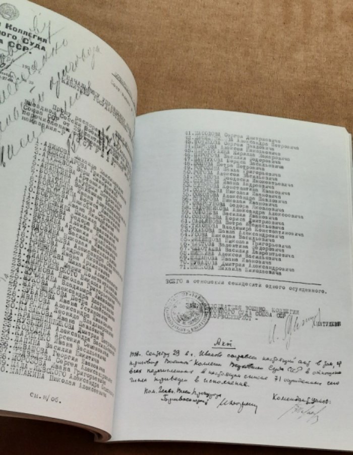 Григорян, А. М. `Расстреляны на основании...`: приведение в исполнение приговоров Выездной сессии Военной коллегии Верховного суда СССР в Ивановской области в 1937?1938 годах