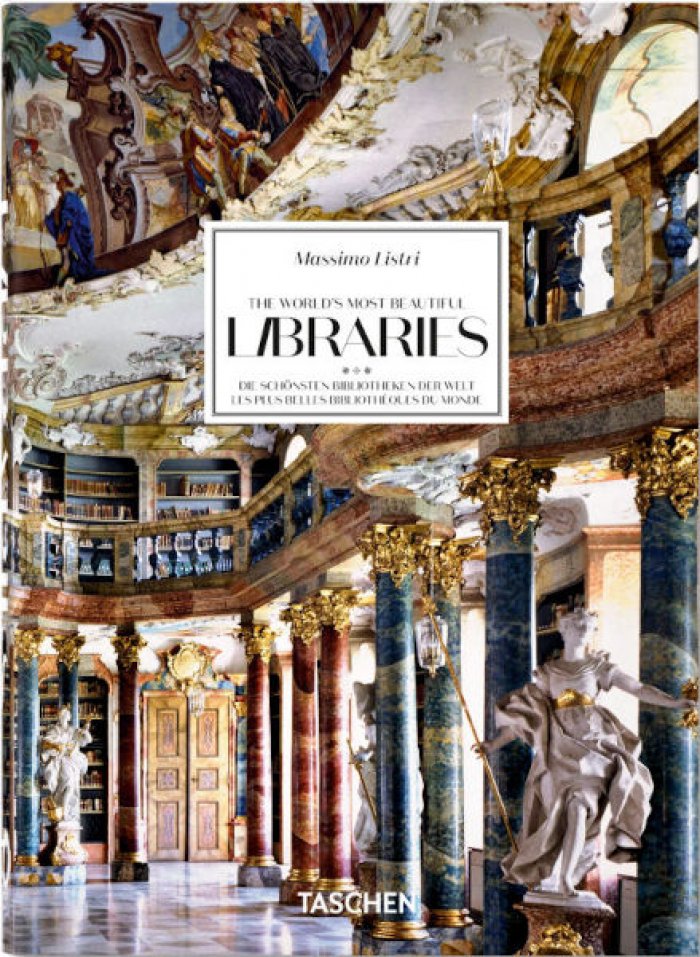 Sladek Elisabeth. Massimo Listri. The Worlds Most Beautiful Libraries. Массимо Листри. Самые прекрасные библиотеки мира (на английском языке). Тфото.