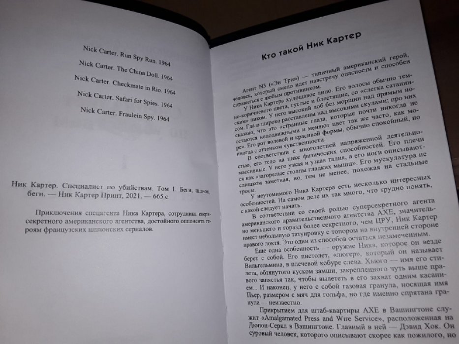 Картер Ник. Беги шпион, беги.