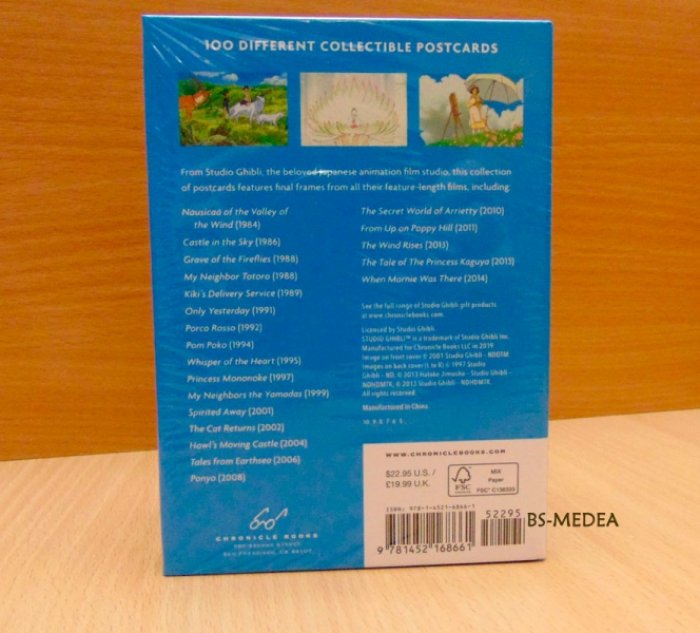 Миядзаки. Studio Ghibli: 100 Collectible Postcards. Студия Гибли (МИЯДЗАКИ). 100 коллекционных открыток (на английском языке). Тискусство. Тяпония.