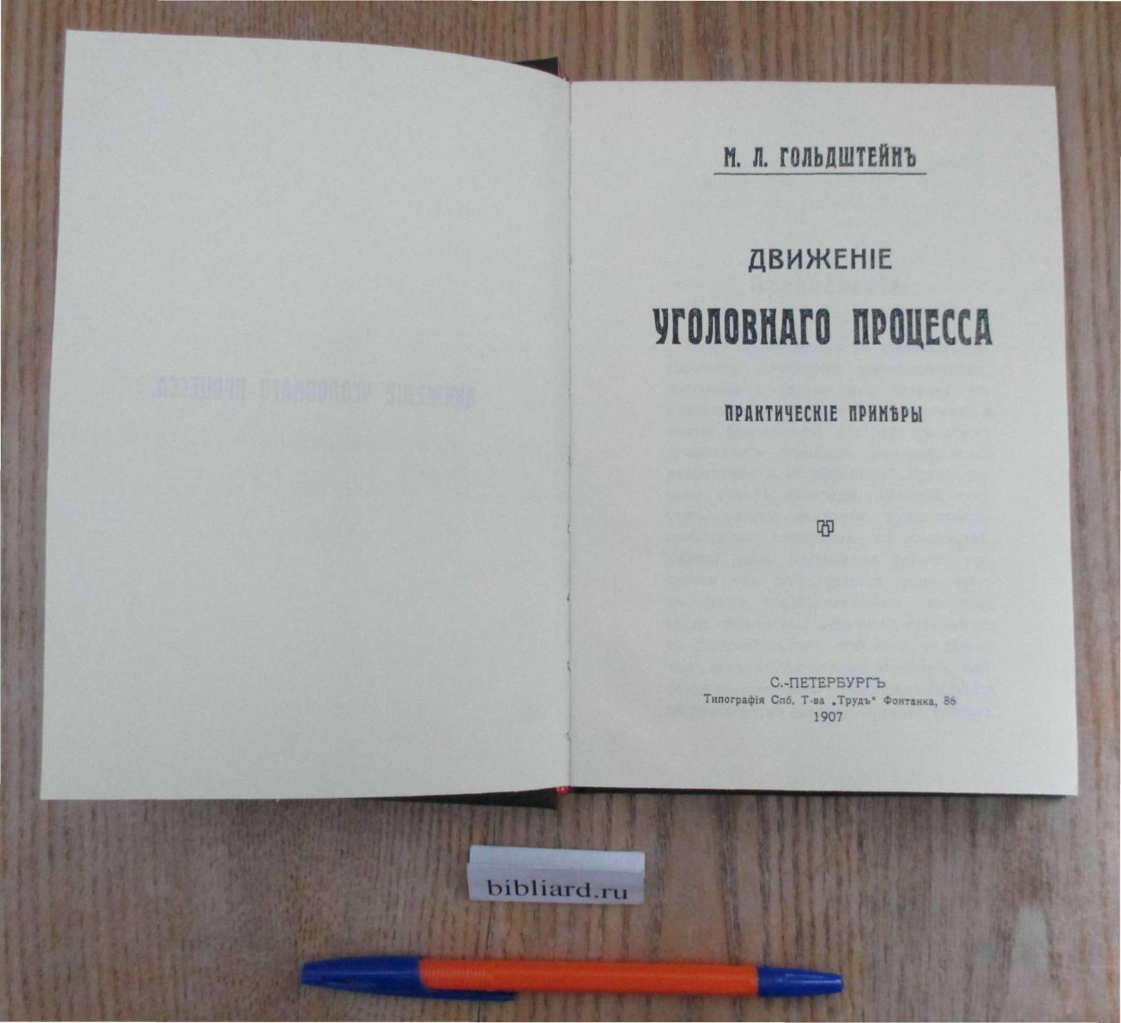 Гольдштейн М.Л. Движение уголовного процесса. Практические примеры