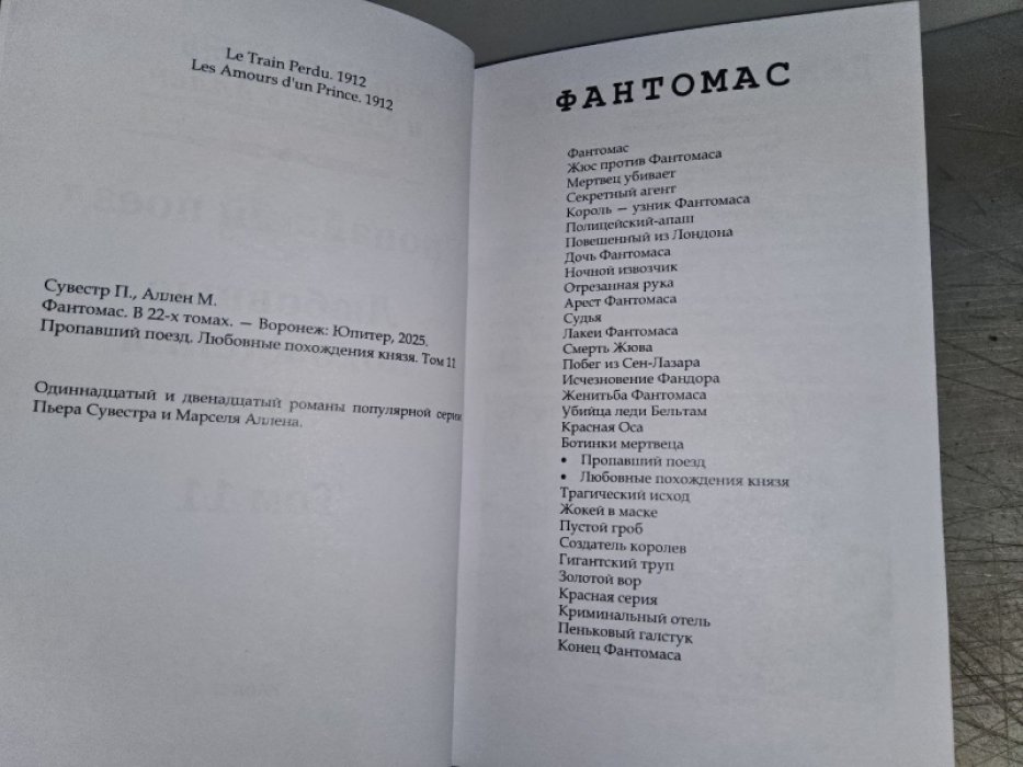 Сувестр П., Аллан М. Пропавший поезд. Любовные похождения князя.