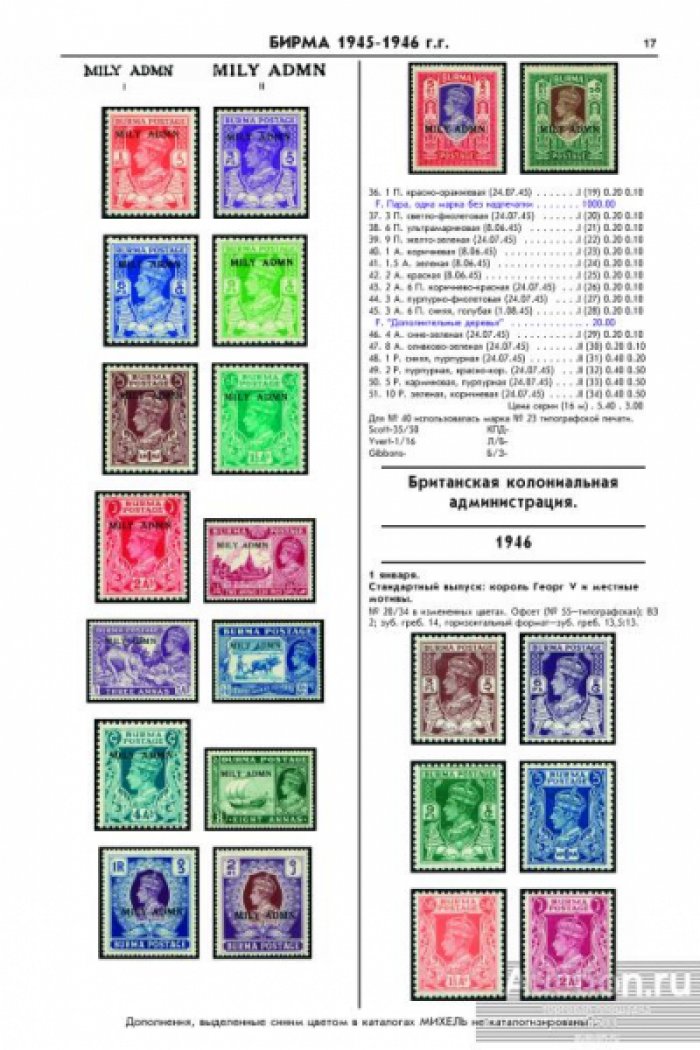 Гуго / Gugo. Каталог марок. Индокитай. Таиланд и Бирма. 1882-2023. -