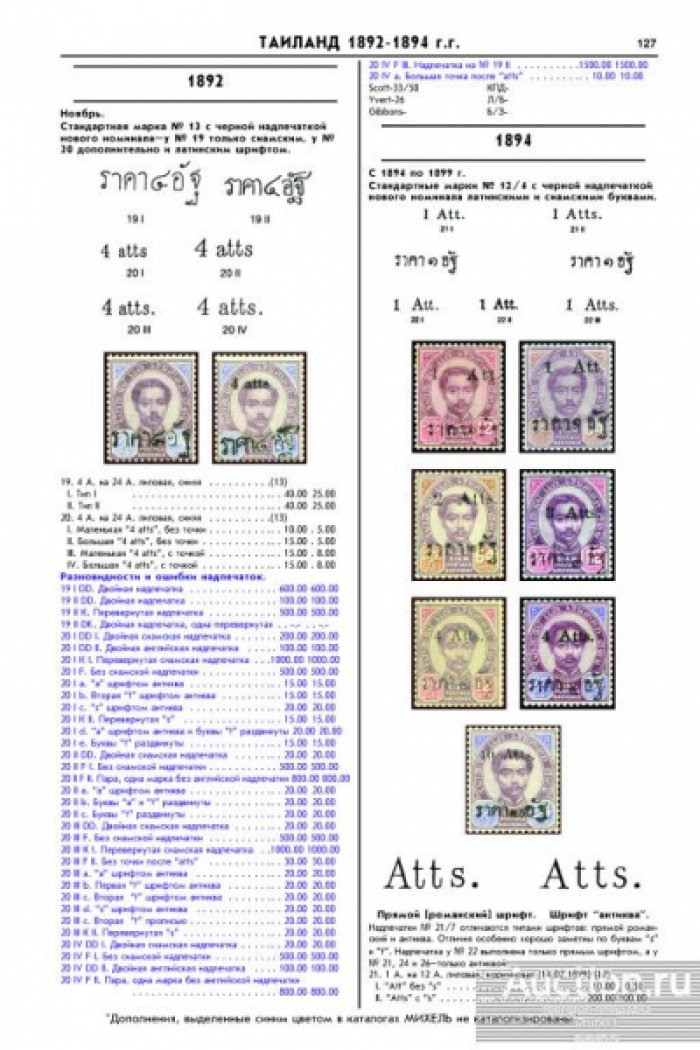 Гуго / Gugo. Каталог марок. Индокитай. Таиланд и Бирма. 1882-2023. -