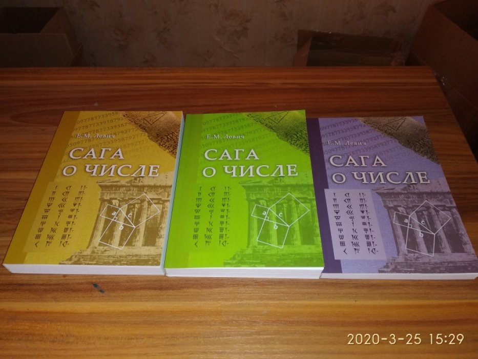Левич Е. М. Сага о числе. (Мифы и заблуждения): Ч. I. Числа и математика в древности: Ч. II. Развитие понятия числа в V-XVI вв.: Ч. III. Развитие понятия числа в XVII в. (от Декарта до Ньютона).