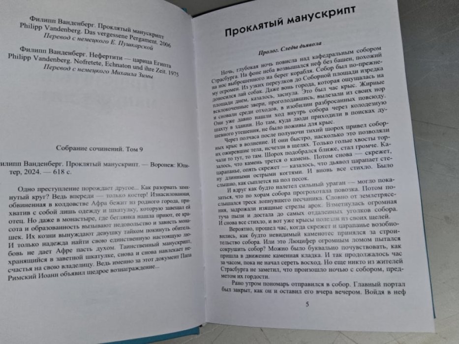 Ванденберг Ф. Проклятый манускрипт.