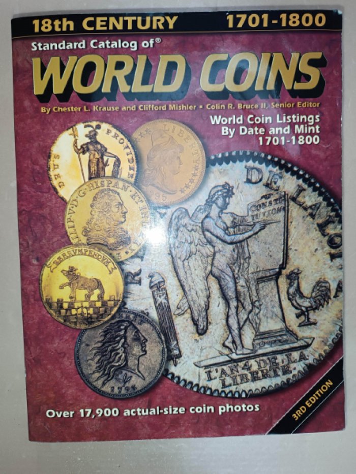 Krause 2011. Standard Catalog of World Coins 1701-1800.
