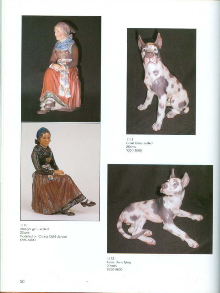 Pope C.  N. Dahl-Jensen Porcelain Figurines.