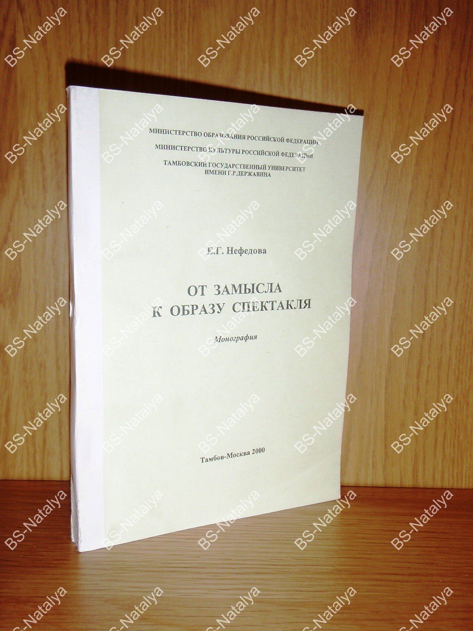 Нефедова Е.Г. От замысла к образу спектакля.