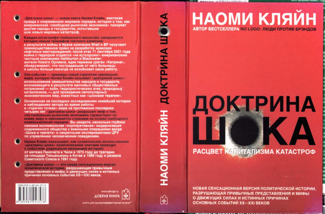 Кляйн Наоми. Доктрина шока. Расцвет капитализма катастроф