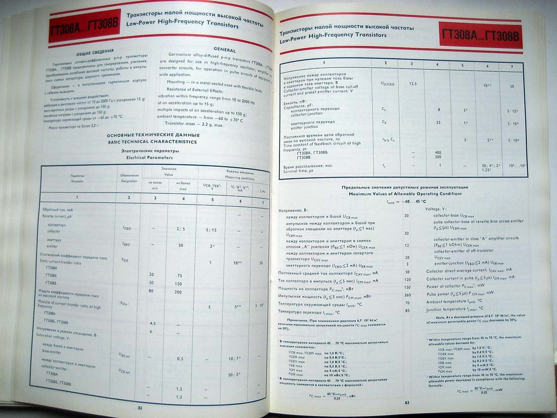 Каталог Транзисторы, ЭЛОРГ (Transistors ELORG). 4 части