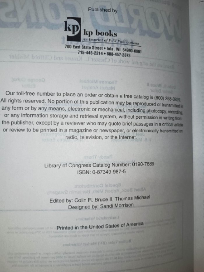 Colin R. Bruce II, Senior Editor. World coins Standard Catalog - 2006. 33-rd edition. Монеты мира. Каталог.