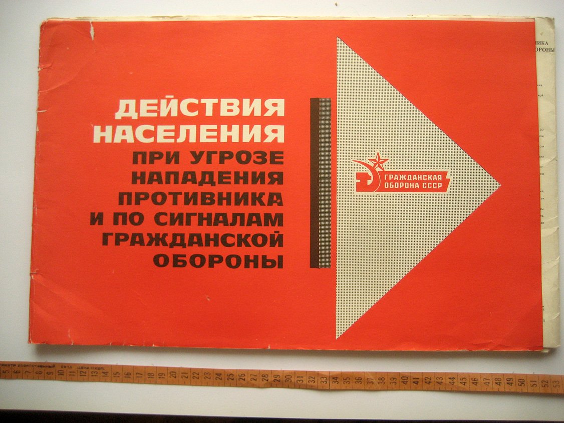 Действия населения при угрозе нападения противника и по сигналам гражданской обороны. Альбом наглядных пособий (плакатов)