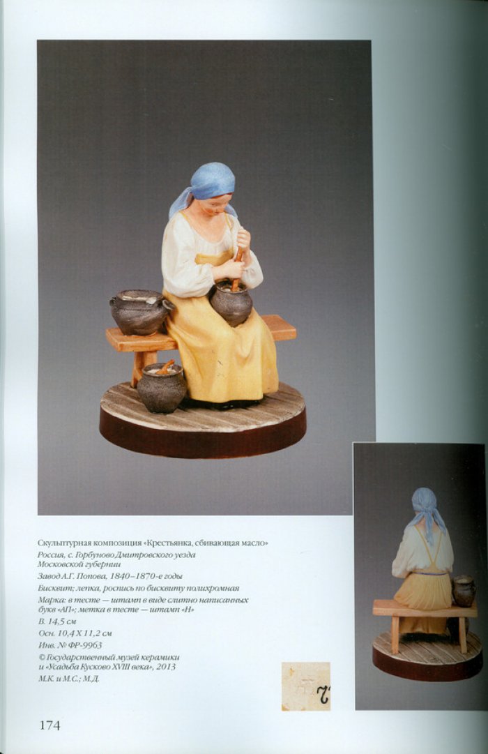 Антология русского фарфора XVIII- начала XX века. Т. 6 ч. 11 Фарфоровая скульптура завода А.Г.Попова.