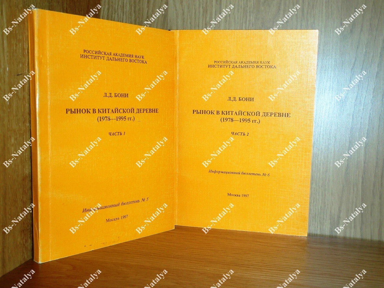 Бони Л.Д. Рынок в китайской деревне (1978-1995 гг.).