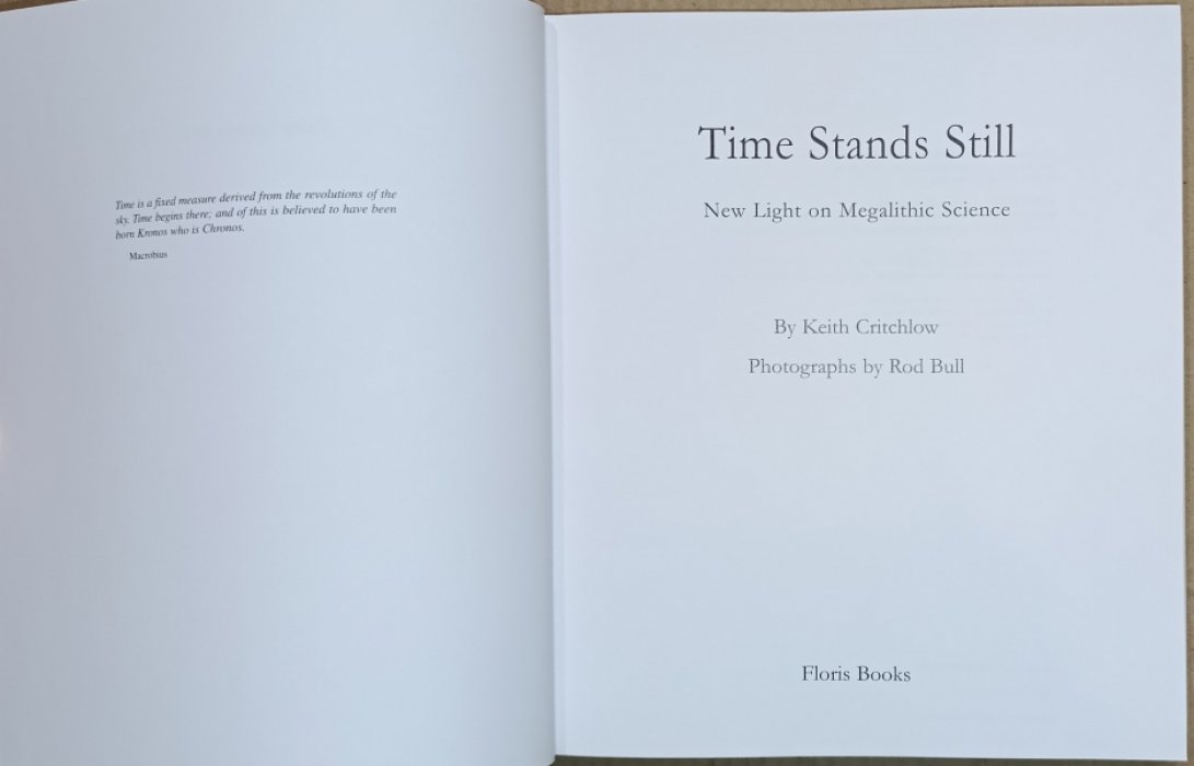 Critchlow, Keith. Time Stands Still: New Light on Megalithic Science.