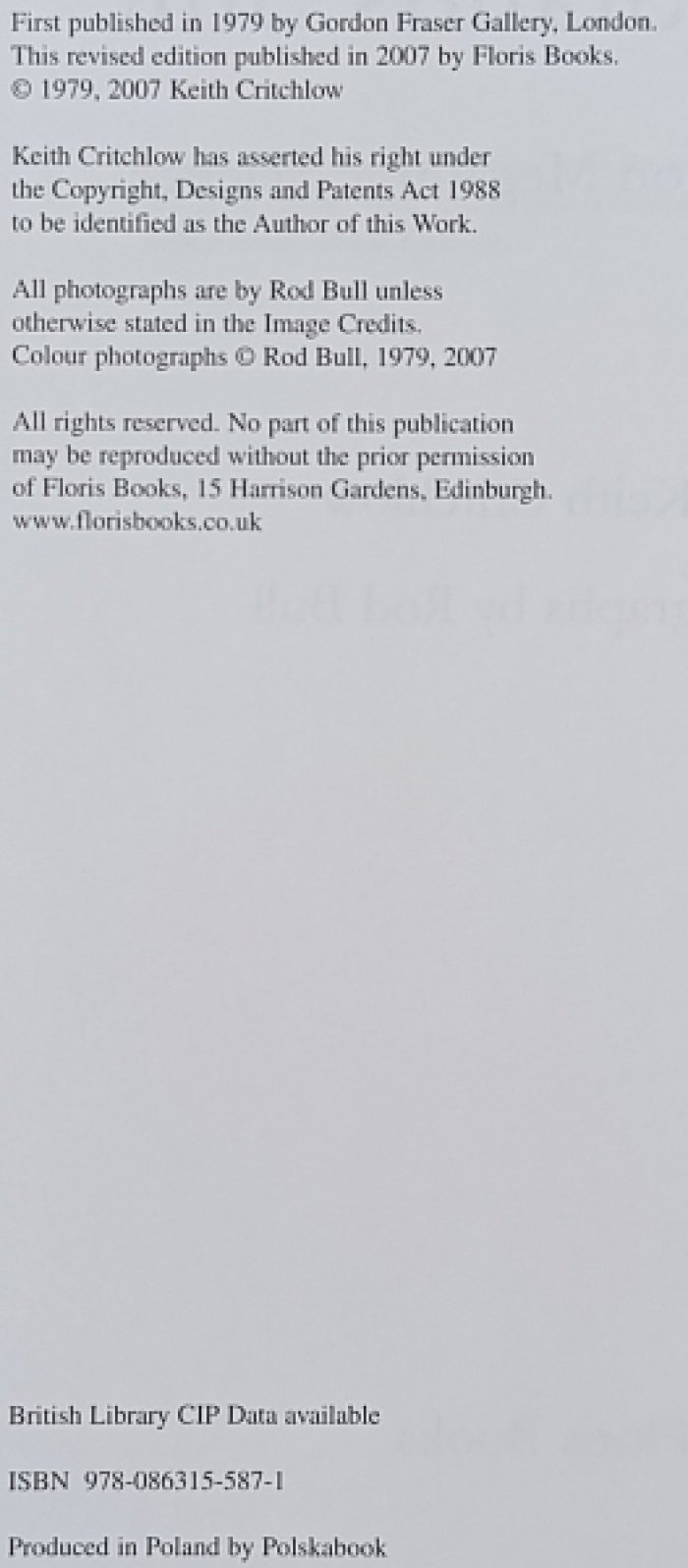 Critchlow, Keith. Time Stands Still: New Light on Megalithic Science.